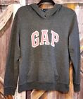 Gap Hoodie Women's Large Gray With Pink Letters Pullover 