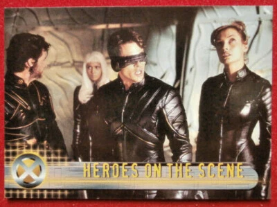X-MEN THE MOVIE - Card #53 - HEROES ON THE SCENE - Topps 2000 - Image 1 of 2