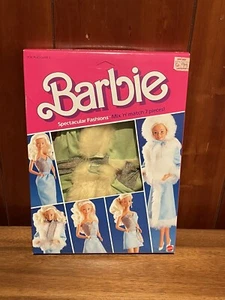 Barbie Spectacular Fashions 1984  #9144 blue white fur NIB vintage rare HTF - Picture 1 of 4