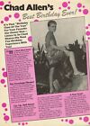 Chad Allen  11" x 8" Teen Magazine Pinup Mini-Poster Clipping   Year 1987