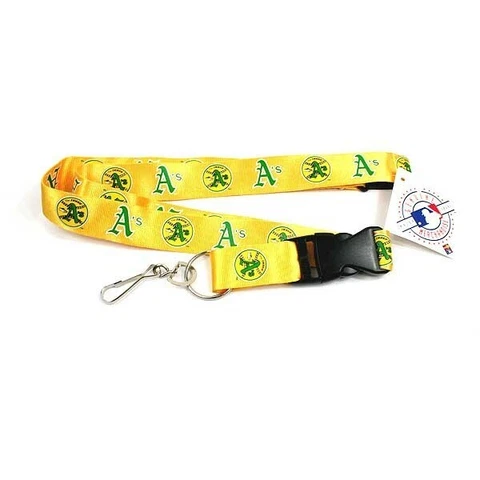 OAKLAND ATHLETICS PREMIUM LANYARD KEYCHAIN KEY RING BREAKAWAY CLIP MLB NEW Cover