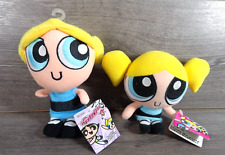 Vintage 1999 Powerpuff Girls Bubbles Plush Pair 6" And 7" With Original Tags