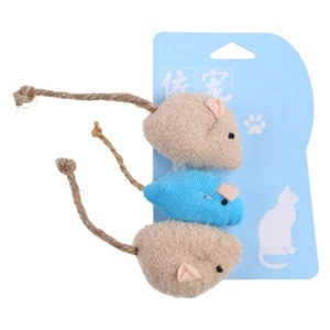 3 Pieces for Cat Toy Catnip Mice for Cat Catnip Toy Pet for Cat Dental Care Supp - Picture 1 of 8