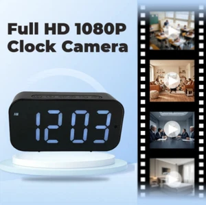 1080P Kamera Uhr Mini Kamera für Innenräumen Klares Bild Bewegungserkennung - Bild 1 von 6