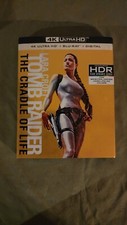 LARA CROFT TOMB RAIDER THE CRADLE OF LIFE 4K UHD BLU RAY W/ SLIPCOVER NO DIGITAL