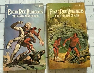 Edgar Rice Burroughs Mars #6 & 7 Master Mind of Mars & Fighting Man of Mars 1975 - Picture 1 of 10