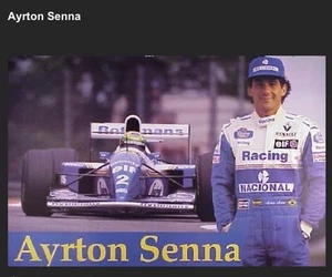 Ayrton Senna Formula 1 Nacional / Rothmans Rare Car Poster WOW!! - Picture 1 of 1