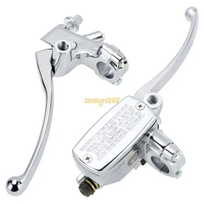 Motorcycle 7/8" Handlebar Hydraulic Brake Master Cylinder Clutch Lever Kit 22mm - Image 1 of 4