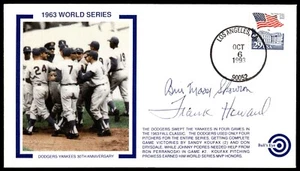 Frank Howard & Bill Skowron Signed FDC Cover AUTOS '63 WS Cachet LA Dodgers MLB! - Picture 1 of 2
