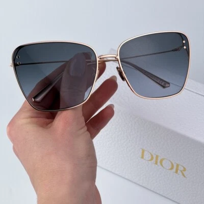 Gafas de sol Dior para mujer doradas degradadas azules mariposa MISSDIOR B2U E0B2 NUEVAS Foto 1 de 4