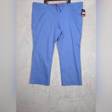 NWT Dickies Medical Workwear Scrubs Size 3X ~ Unisex Blue Tie Waist Straight Leg