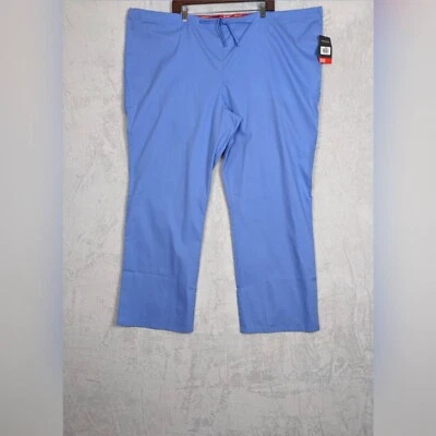 NUEVO CON ETIQUETAS Ropa Médica de Trabajo Dickies Exfoliantes Talla 3X ~ Unisex Azul Corbata Cintura Pierna Recta Foto 1 de 4