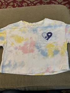 Youth Old Navy Tie Dye Crop Top T-Shirt Size Large 10-12 (AH) - Picture 1 of 6