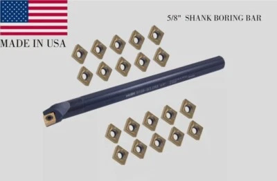ZIMI S10-SCLCR3 5/8" SHANK INDEXABLE BORING BAR + 20PCS CCMT09T304 Carbide INSERT