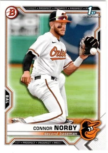 Connor Norby Baltimore Orioles 2021 Bowman Draft 1. Bowman - Bild 1 von 2