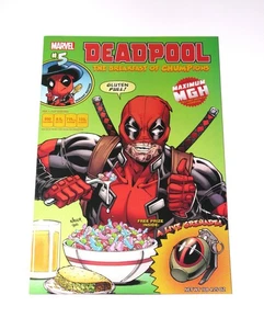 DEADPOOL #5 NYCC MINORISTA DESAYUNO CEREAL VARIANTE TODD NAUCK ARTE DE PORTADA RARO - Imagen 1 de 16