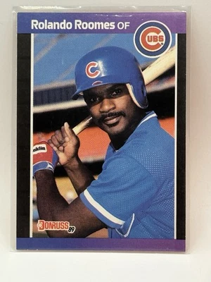 1989 Donruss Rolando Roomes #577 Chicago Cubs Baseball Card - Image 1 of 4
