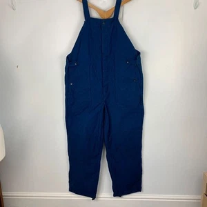 Vintage European Workwear Dungarees Overalls Navy Blue German Utility Uniform - Picture 1 of 15