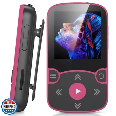 AGPTEK 64GB MP3 Player with Clip, Bluetooth 5.3 Lossless Sound with FM Radio, - Image 1 of 4