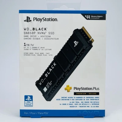 Western Digital WB Black SN850P 1TB NVMe SSD for PS5 PlayStation Plus Game Drive - Image 1 of 4