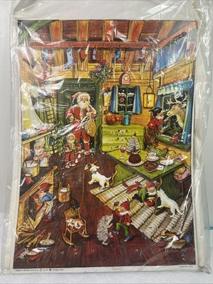 VTG RS Stuttgart Rohr Advent Calendar Christmas Santa Elves # 722 West Germany - Image 1 of 4