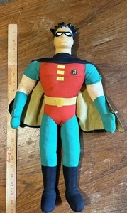 "Estatuillas de felpa vintage WB Robin cuerpo suave cabeza de goma juguete 20"" 1998" - Imagen 1 de 7