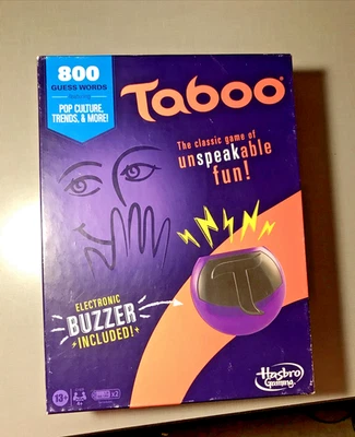 Taboo El Clásico Juego De La Diversión Indescriptible Con Zumbador Electrónico Nuevo (2022) Foto 1 de 4