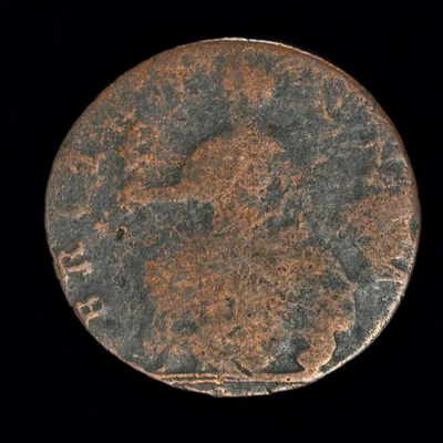 GB GEORGE II COPPER HALFPENNY ++ NICE GRADE - COLONIAL ++[183-06] - Image 1 of 2
