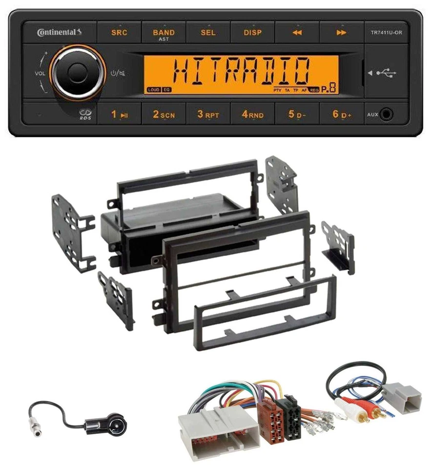 Continental 1DIN USB AUX MP3 Autoradio für Ford Mustang, F150 (2004-2009) - Bild 1 von 4