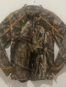 Men's Scentlok 1/4 Zip Camo Shirt Size S Long Sleeve Brown Mock Neck NWOT - Picture 1 of 8