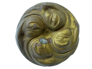 Antique Victorian Brass Curtain Tieback Finial - Metal Piece Part Hardware - Picture 1 of 12