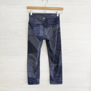Lululemon Wunder Under Crop Hi-Rise Full-On Luxtreme 21” Etch Hail Midnight, 6 - Picture 1 of 7