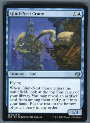 Magic the Gathering MTG Kaladesh Glint-Nest Crane #50 Buy 2 Get 1 - Image 1 of 2