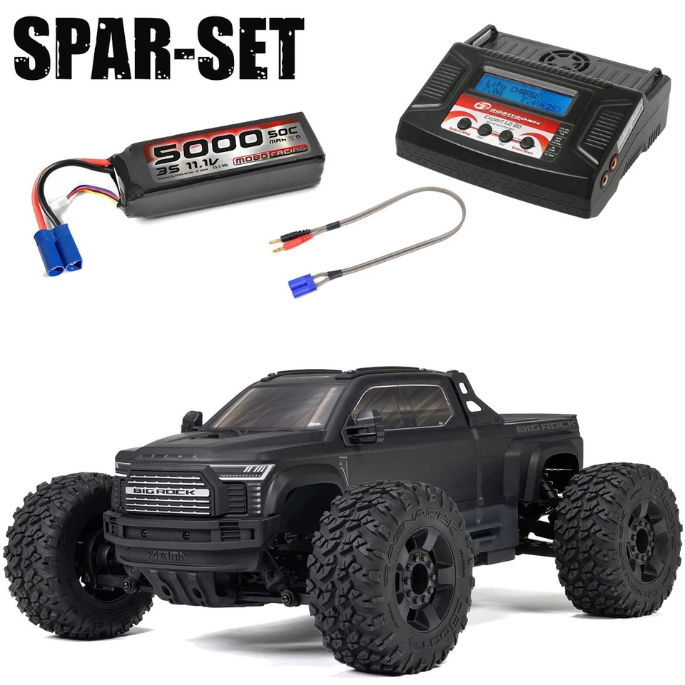 Arrma ARA4312V4T1 BIG ROCK 223S DSC 4X4 1:10 BLX Brushless Schwarz - 3S Power Pa - Bild 1 von 1