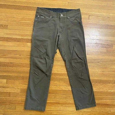 Pantalones Kuhl Para Hombres 32x30 Verde Oliva Exterior Senderismo Ropa de Trabajo Vintage Pátina Tinte Foto 1 de 4