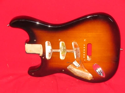 Fender 2022 USA Sunburst American Vintage II 57 Stratocaster Left Handed Body - Image 1 of 4