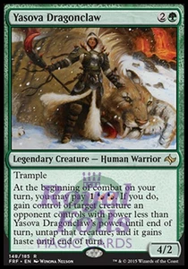 Yasova Dragonclaw 1x FOIL FRF MTG Fate Reforged Rare MINT green - Picture 1 of 1