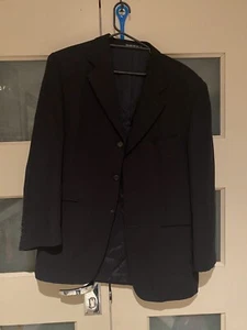 COUNTRY ROAD Mens Charcoal Suit Jacket Casual Business Size L Pure Virgin Wool - Picture 1 of 12