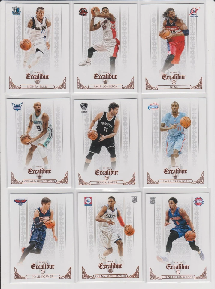 2014-15 Panini Excalibur Basketball U-pick NM you pick base stars RC rookie HOF - Image 1 of 1