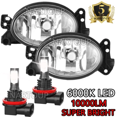 Par de luces antiniebla LED de repuesto para parachoques Mercedes Benz 2007-2008 SL55 AMG Foto 1 de 4