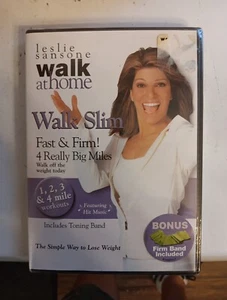 Leslie Sansone Walk At Home Walk Slim 4 Really Big Miles DVD New Sealed 2 Disc - Foto 1 di 2