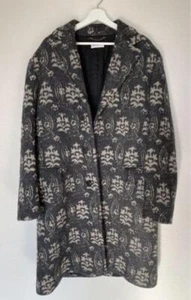 DRIES VAN NOTEN Men's 19AW All-Over Pattern Chester Coat Gray Size 44 USED - Picture 1 of 5