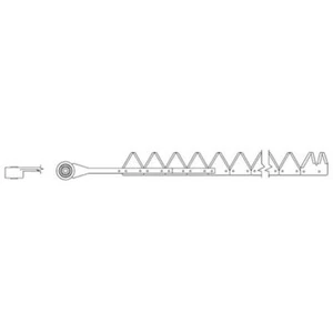 A-801-037-AI 9', Black, 11ga under serrated, Bolt-On - Picture 1 of 9