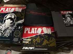 Platoon Nintendo NES Authentic Game Cartridge w Sleeve Manual&nbsp;Box Video