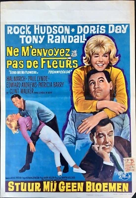 Send Me No Flowers Original Belgian Movie Poster Affiche Doris Day 1964 - Bild 1 von 4