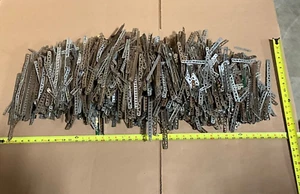 37+ POUNDS OF USED GILBERT ERECTOR FLAT STRIPS, GIRDER, ANGLE, RUSTY DIRTY BENT - Picture 1 of 11
