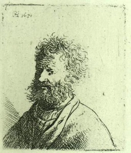 Vieillard Beard Print engraving Eau Forte Of Rembrandt Van Rijn 1880 - Picture 1 of 2