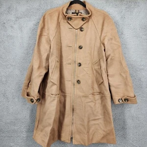 Abrigo chaqueta de lana BCBGMAXAZRIA para mujer talla grande beige cremallera completa/botón - Imagen 1 de 14