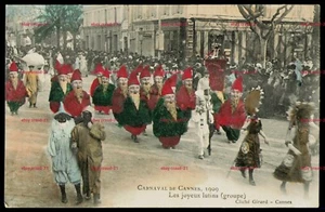 Happy Gnomes CANNES, France - 1909 Carnival Parade, "Les Joyeux Lutins" - Picture 1 of 2