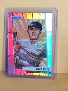 2023 Panini Prizm Béisbol #MGA9 BABE RUTH Manga Estuche Hit SSP ¡RARO! - Imagen 1 de 2